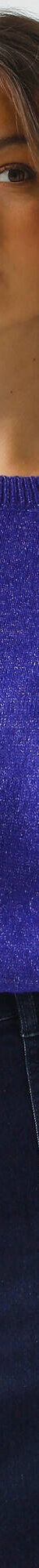 Pull loose manches blousantes, maille chinée en laine mélangée (violet) Pull loose manches blousantes, maille chinée en laine mélangée (violet)